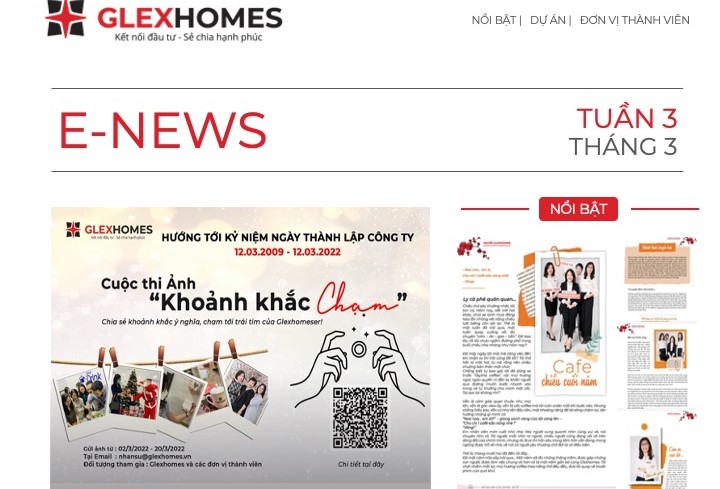 Glexhomes News - Bản tin cuối tuần 3/T2