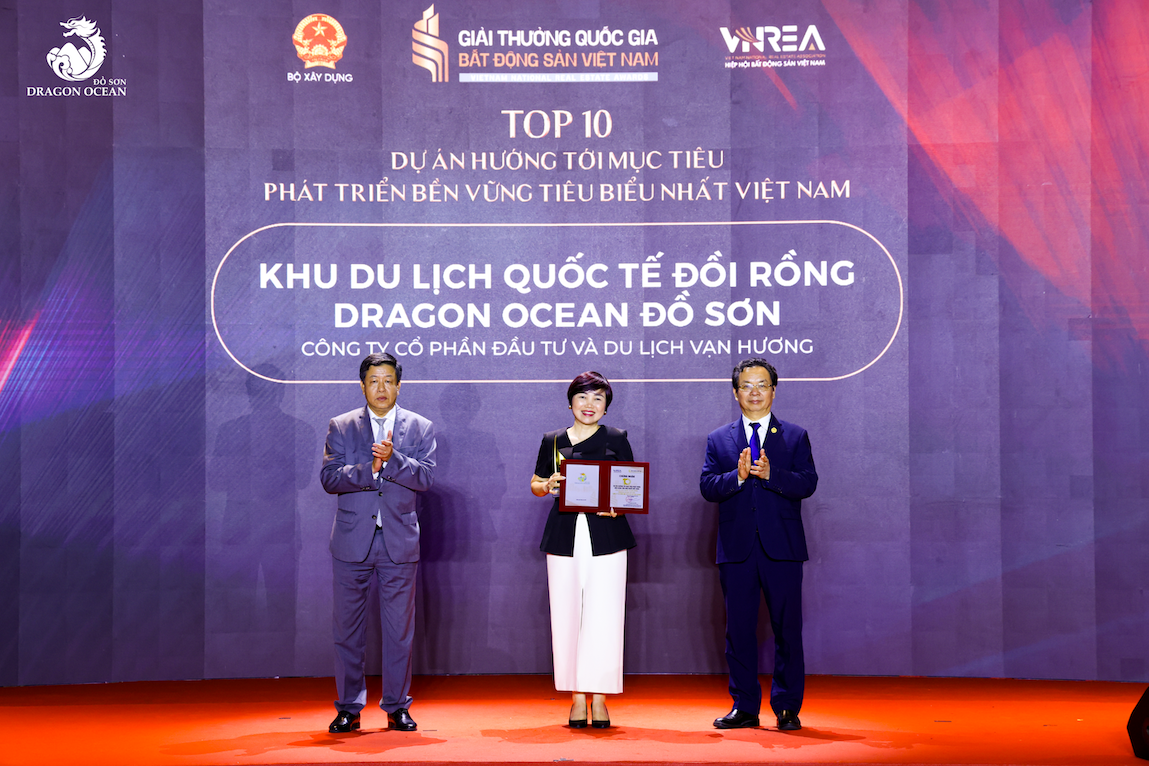 Khu Du lịch Quốc tế Đồi Rồng - Dragon Ocean Đồ Sơn được vinh danh “Top 10 dự án hướng tới mục tiêu phát triển bền vững tiêu biểu nhất Việt Nam”